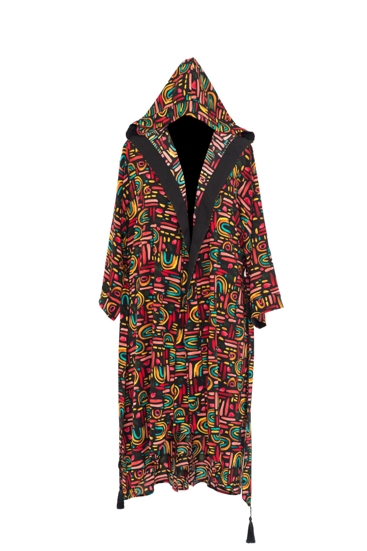 Kimono Kobe - Rainbow (Black) Long